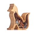 thumbnail image 1 of Animal De Madera Personalizada, Hucha De Moneda De Animal Para Niñas Y Niños, Adorno De Regalo Personalizado De Cumpleaños De Navidad Único matsuzay HA045179-04, 1 of 5