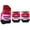 Red, variant on NIBOLOG 3Pcs Non-slip Car Pedals Set - Accelerator Brake Footrests