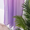 thumbnail image 2 of Gradient Sheer Curtains 1 Panel, 39x78 Inch Semi-Sheer Curtains for Living Room Bedroom, Decor Window Treatments, Soft Light Filtering Scarf Drape Valance, 1Pcs, Pink Purple, Rod Pocket, 2 of 9