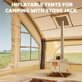 thumbnail image 4 of Lilypelle 4-6 Person Blow Up Inflatable Tent with Stove Jack, Hot Tent for Camping with Hand Pump, Waterproof Inflatable Camp Tent with Mesh Windows, Easy Setup Glamping Inflatable House, 4 of 10