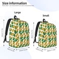 thumbnail image 3 of Lsque Corn 8 Pattern Canvas Daypack, Durable Backpack, High-quality Versatile Backpack,Vintage Compact Backpack-Medium, 3 of 6