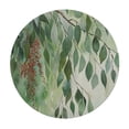 thumbnail image 4 of PIKWEEK Table Cloth Round Table Cover Spring Green Plant Lush Eucalyptus Leaves Willow Leaves White, 4 of 8