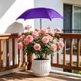thumbnail image 4 of Plant Umbrellas for Outdoor Plants 9.8x1.6x1.2 Inch,Small Sun Shade for Potted Plants, Flower Beds, Balcony Purple, 4 of 6