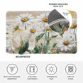 thumbnail image 4 of White Daisy Doormat Outdoor Entrance 16"x24", Vintage Botanical Spring Floral Summer Absorb Moisture Dirt Door Mats, Non-Slip Rubber Backing Floor Mats Indoor, Low-Profile Front Door Rugs, 4 of 9
