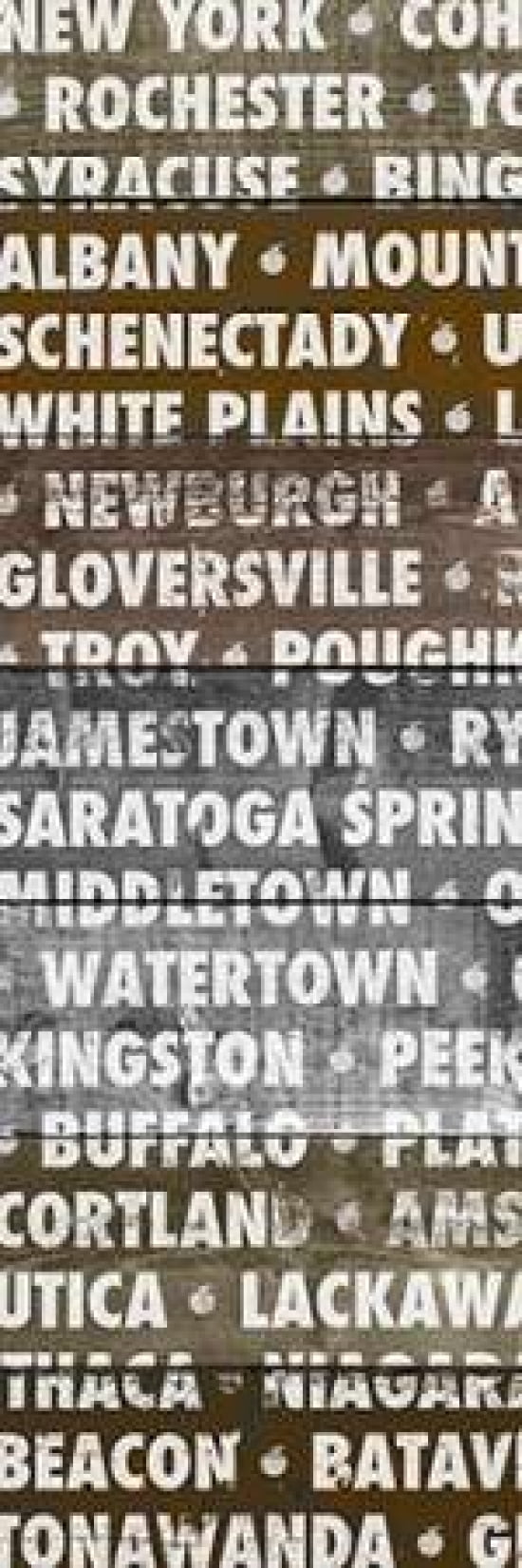 Cities on Wood Canvas Art - Dan Meneely ()