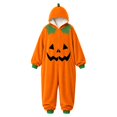 thumbnail image 6 of FASHOFT Pumpkin Adult Onesie Jack O Lantern Men Women Halloween Costumes One Piece Cosplay Suit for Adults Orange M, 6 of 7