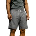 thumbnail image 2 of Men's Athletic Shorts Quick Dry Performance Ripstop Running Short Pants 9" Inseam Workout Training Elastic Waist Drawstring Travel Hiking Shorts with Zipper Pockets, 2 of 10