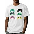thumbnail image 6 of Game Consoles Men's T Shirts Colorful T-Shirt for Men Crew Neck Tees Cotton Tops, White, 3XL, 6 of 7
