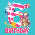 thumbnail image 2 of Girl's Candy Land Frostine and King Kandy Birthday  Graphic T-Shirt, 2 of 4
