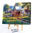 thumbnail image 1 of Cuadros Decorativos Kit de pintura por números DIY colorido de 50x40cm decoración de paisaje de granja regalo colgante de arte Tmvgtek embutido en tela, 1 of 9