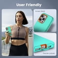 thumbnail image 3 of Compatible with iPhone 15 Pro Max Case, Heavy Duty Defender 3-Layer Rugged Shockproof Drop Protective Cover, Strong Durable Phone Cases for (Mint/Orange), 3 of 7