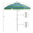 thumbnail image 3 of Costway Parasol de Plage pour Patio 6,5 Pi Pare-Soleil Inclinable avec Sac de Transport Turquoise, 3 of 10