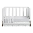 thumbnail image 6 of Oxford Baby Mari Modern 3-in-1 Convertible Island Crib, White & Walnut, Wooden Crib, 6 of 9