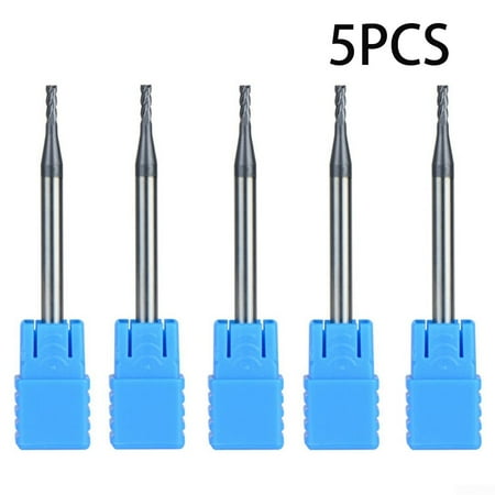 

5x 2mm Diameter 4-Flutes Carbide End Mill HRC45 Milling Cutter CNC Accessories