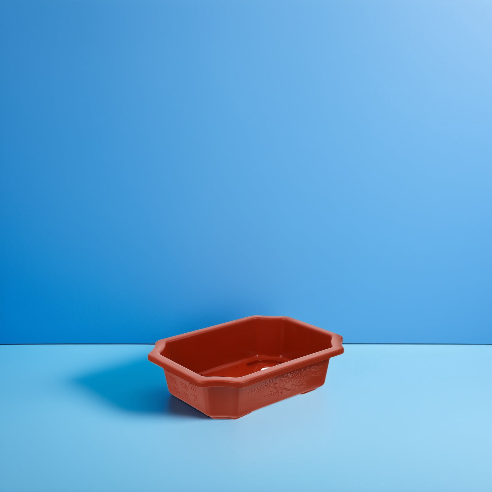 ELAYARD Set of 10 Dark Red Plastic Bonsai Planter Pots with Drainage Holes, Breathable Design for Indoor and Outdoor Gardening