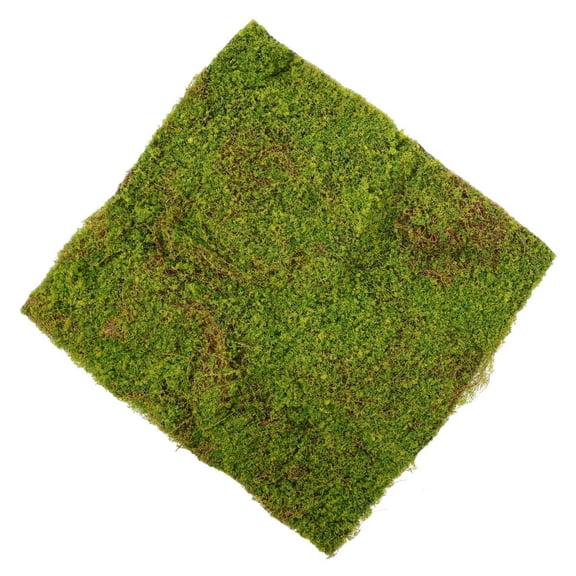 WHAMVOX Artificial Moss Mat for Decor Realistic Green Plastic Indoor Outdoor Decoration 12.5x17.7 Inches