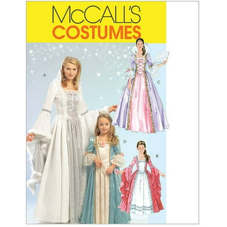 McCall's Misses', Children's and Girls' Princess Costumes, Kids (3, 4, 5, 6, 7,