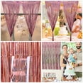 thumbnail image 4 of RENACLIPY 2Pcs Rose Gold Tinsel Backdrop Curtain Fringe Party Decoration Door Hanging, 4 of 8