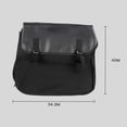 thumbnail image 3 of funtasica Motorcycle Saddle package , Rear Seat Carrier Bag, Storage Organizer Canvas Large Capacity Fit For Bike Motorbike - Black, 3 of 5