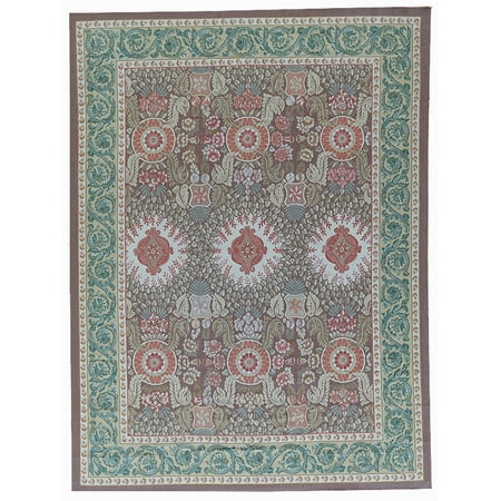 Aubusson Area - Pasargad Aubusson Hand-Woven New Zealand Wool Area Rug