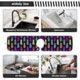 thumbnail image 6 of Coolnut Flip Flop Colorful Sink Splash Guard for Faucet 2 Packs Faucet Absorbent Mats, Cartoon Summer Faucet Handle Drip Catcher Quickly Drying Mat for Kitchen Counter Bathroom, 30"x5.5" RV, 6 of 7
