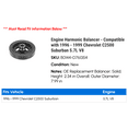 thumbnail image 2 of Engine Harmonic Balancer - Compatible with 1996 - 1999 Chevy C2500 Suburban 5.7L V8 1997 1998, 2 of 2
