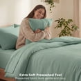 thumbnail image 2 of U by Bedsure 2 Pieces Twin Comforter Bedding Set, Iceberg Green Comforter Set for All Seasons, 1 Lightweight Prewashed Comforter and 1 Pillowcases,Twin,Iceberg Green, 2 of 8