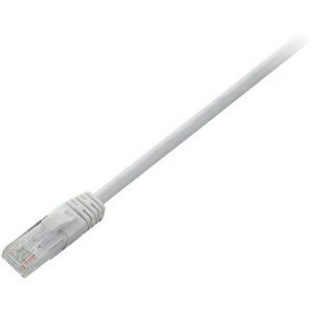 V7-World V7CAT5UTP-10M-WHT-1N 10 m CAT5E UTP Câble de Brassage Blindé Ethernet&44; Blanc