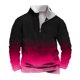 thumbnail image 2 of Sudadera sin capucha para hombre, informal, a la moda, con cuello alto, estampado de calaveras, cremallera, jersey de manga larga, blusa de poliéster para hombre, 2 of 4