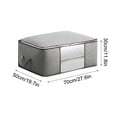 thumbnail image 2 of VANLOFE Storage Bag Clothes Storage Bag Home Quilt Organizing Foldable Large capacity Storage Bag Blanket Storage Box for Bedding, Clothes 70*50*30CM, 2 of 2