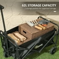 thumbnail image 4 of Outsunny Chariot Pliable et Rabattable, Chariot Utilitaire de Jardin, Noir, 4 of 9