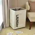 thumbnail image 5 of Laundry Basket on Wheels Foldable Corner Storage Bins Slim Rectangular Laundry Baskets with Mesh Cover Lid Room Dirty Cloth Folding Organization Collapsible Rolling Laundry Hamper for Bedroom Bathroom, 5 of 8