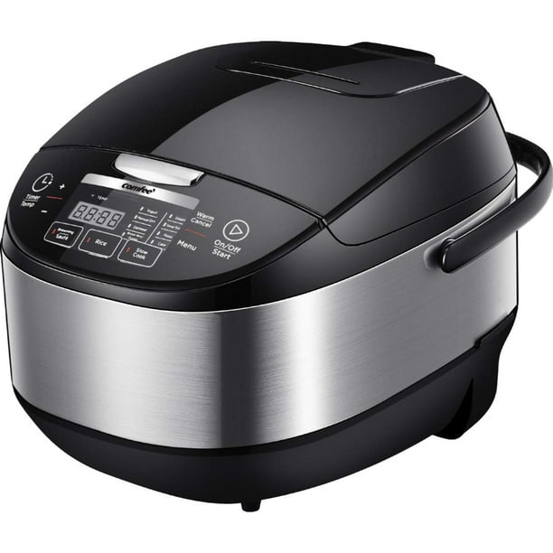 Comfee Arrocera Eléctrica Multifunción de 10 Tazas, Negra - 11 Programas de Cocina Digital