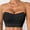 c01Black, variant on Strapless Push Up Bras for Women Wireless Bandeau Bra Non-Slip Solid Color Tube Top Padded Convertible Bralette Red S