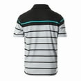 thumbnail image 2 of Gioberti Mens Single Stripe Polo Shirt with Pocket, 2 of 3