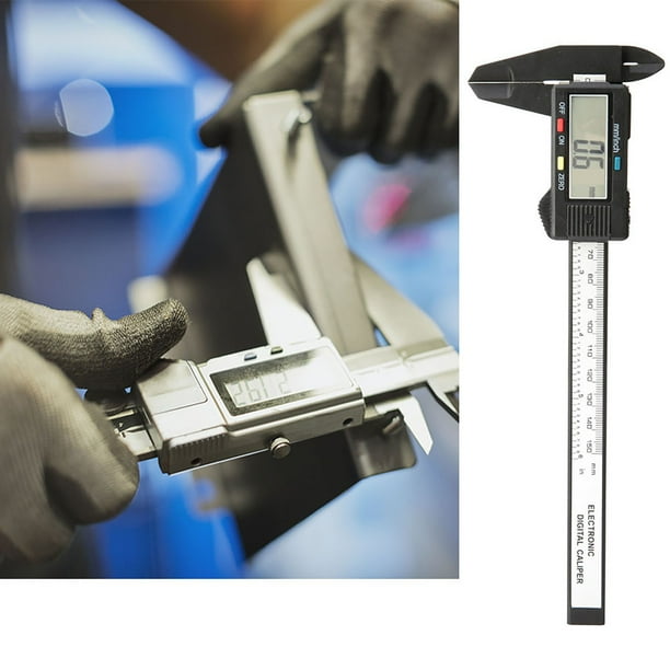Calibrador Vernier LCD Jadeshay 150 mm Digital 6 Pulgadas Color Negro