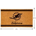 thumbnail image 2 of Miami Dolphins 16" x 28" Logo Turf Mat, 2 of 3