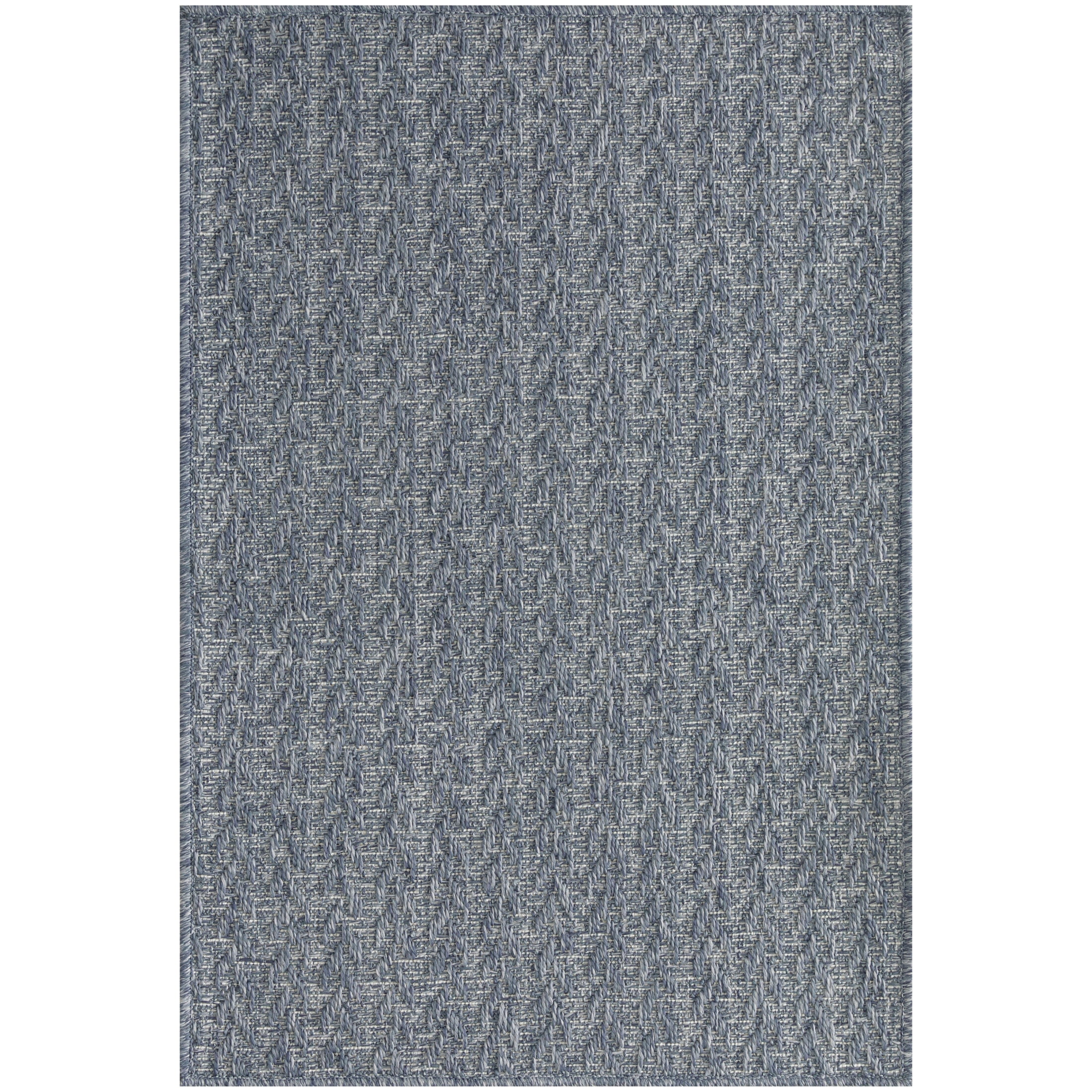 Nourison Tulum 3' x 5' Denim Outdoor Rug