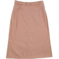 thumbnail image 2 of Elizabeth and James Womens Button-Front Denim Skirt, Pink, 8, 2 of 2