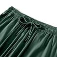 thumbnail image 6 of Lenpel Women's Pajama Shorts Plus Size Elastic High Waisted Knee Length Sleep Shorts Soft Comfy Lounge Shorts with Pockets(Green,XX-Large), 6 of 7