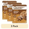 (3 pack) Quest Dipped Protein Bars, 18g Protein, Gluten Free, Chocolate Chip Cookie Dough, 4 Count