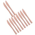 thumbnail image 4 of Suministros de decoración de vajilla desechable, juego de cubiertos premium resistentes, vajilla para restaurantes, festivales, cafeterías, cenas de compromiso 10x Cubiertos de oro viejo, 4 of 9