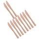 thumbnail image 4 of Suministros de decoración de vajilla desechable, juego de cubiertos premium resistentes, vajilla para restaurantes, festivales, cafeterías, cenas de compromiso 10x Cubiertos de oro viejo, 4 of 9