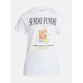 thumbnail image 5 of Humor Men's and Big Men's Sunday Funday Cotton Graphic Tee with Short Sleeves, Size S-3XL, 5 of 5
