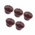 thumbnail image 3 of 5 Pack Reusable Refillable Coffee Capsules Food Grade PP 304 Stainless Steel (Brown), 3 of 4