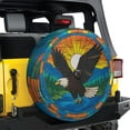 thumbnail image 2 of Lotusprinthandmade 3D Bald Eagle Spare Tire Cover With Backup Camera Hole 6 Sizes (30 in.), Patriotic Wildlife Wheel Protector, 2 of 7