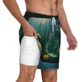 thumbnail image 3 of Gaeub Jelly Fish Mens Swim Trunks Stretch Beach Shorts Quick Dry for Men Swim Shorts Swimwear with Pockets- 3X-Large, 3 of 9