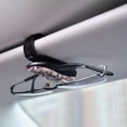 thumbnail image 5 of RuiJiao Glasses Holders for Car Sun Visor, Bling Crystal Rhinestones Fashion Car Eyeglasses Sunglasses Hanger Mount with Ticket Card Clip, for Women Girls, 5 of 6