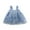 Blue, variant on VERUGU Girls Dresses Fall Lovely Baby Girls Sweet Dress Strap Sleeveless Flowers Printed Lace Sundress
