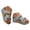 Light Blue, variant on Mostsola Womens Sandals Cork Footbed Slippers Open Toe Platform Wedge Sandals Casual Slip on Shoes